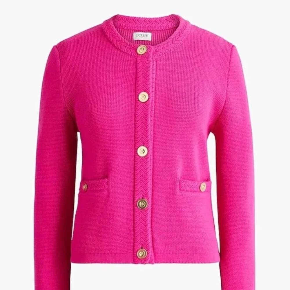 J.Crew Factory Women’s Cotton Lady Jacket Cardigan Sweater - 2X